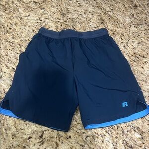 Men's Navy Blue Athletic Shorts